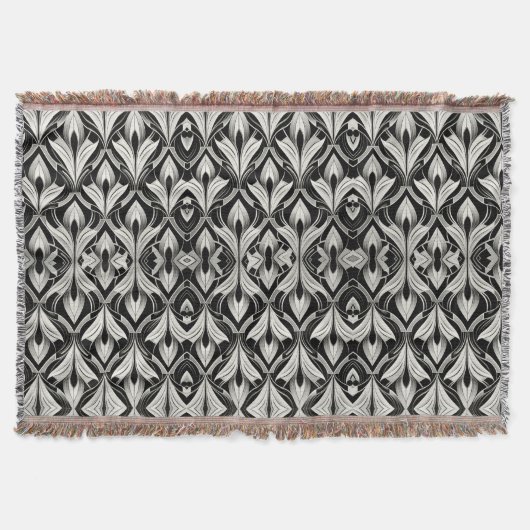 De decoratieve zwart-wit deken (Voorkant)
