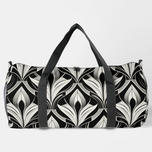 De decoratieve zwart-wit plunjezak (Achterkant)