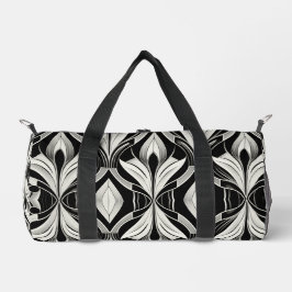 De decoratieve zwart-wit plunjezak