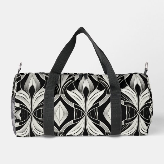 De decoratieve zwart-wit plunjezak (Achterkant)