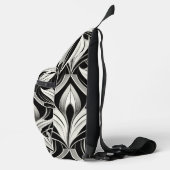 De decoratieve zwart-wit sling bag (Rechts)