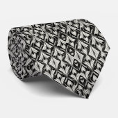 De decoratieve zwart-wit stropdas (Opgerold)