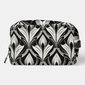 De decoratieve zwart-wit toilettasje (Achterkant)