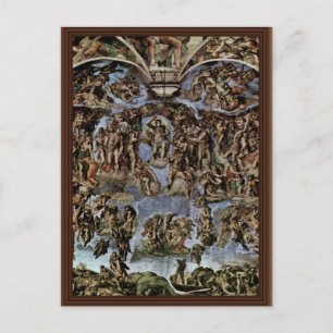 De Dedaagse Fresco op de Altarwand van de Sisti Briefkaart