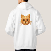 De Deeg-Thuis Kat: Whimsieke Brood Kitty Hoodie (Achterkant)