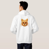 De Deeg-Thuis Kat: Whimsieke Brood Kitty Hoodie (Achterkant volledig)