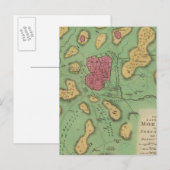 De deelstaat Moriah of Jeruzalem Briefkaart (Voorkant / Achterkant)