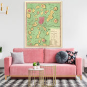 De deelstaat Moriah of Jeruzalem Canvas Afdruk (Insitu (Woonkamer))