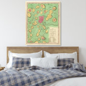De deelstaat Moriah of Jeruzalem Canvas Afdruk (Insitu (Slaapkamer))
