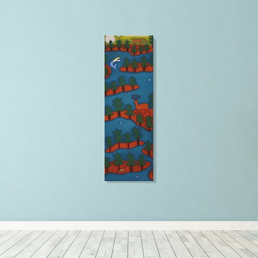 De deelstaat One Duizand Islands 2007 Canvas Afdruk (Insitu (Houten vloer))