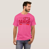 De Deen is hier Dansk Denemarken 1 T-shirt (Voorkant volledig)