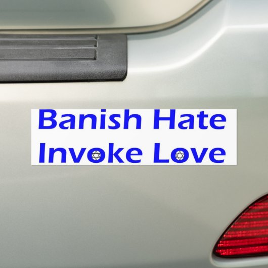 de deense haat roept liefde op bumpersticker (Op auto)