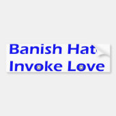 de deense haat roept liefde op bumpersticker (Voorkant)