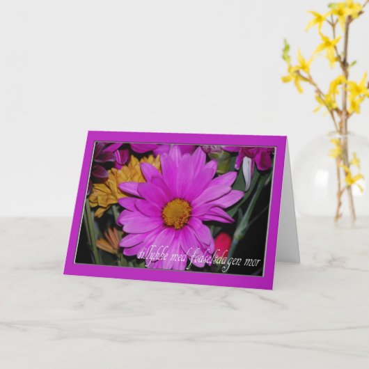 De Deense Kaart van de Verjaardag voor Moeder (Gele Bloem)