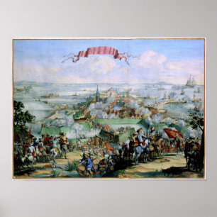 De Deense overwinning op Kristianstadt 1675 Poster