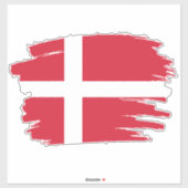 De Deense vlag Sticker (Vel)