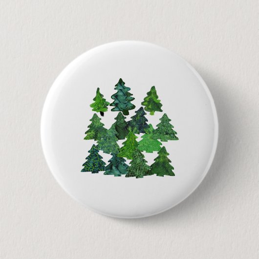 DE DEEP FOREST RONDE BUTTON 5,7 CM (Voorkant)