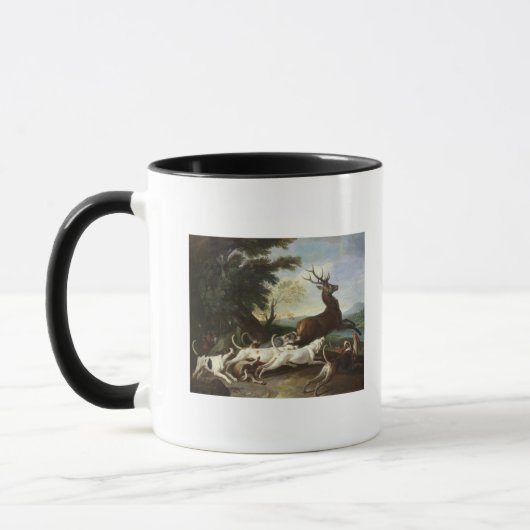 De Deer Hunt, 1718 Mok (Links)