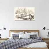 De deer Shooting in Gotha Canvas Afdruk (Insitu (Slaapkamer))