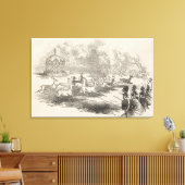 De deer Shooting in Gotha Canvas Afdruk (Insitu (Woonkamer))