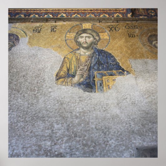 De Deesis Mosiac Upper Gallery Hagia Sophia Poster (Voorkant)