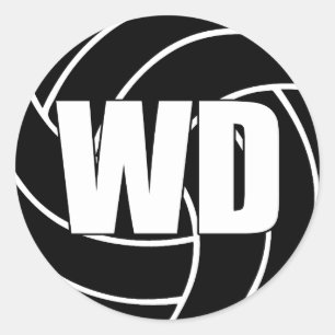 De Defensie van de Vleugel van het netball, WD, de Ronde Sticker