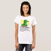 De Definitie Slechte Alligator van de Tekst van de T-shirt (Voorkant volledig)