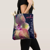 De definitie van een orchidee tote bag (Dichtbij)