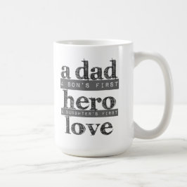 De definitie van een vader koffie mok