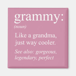 De Definitie van Grammy, Oma, Nana Gift Magneet