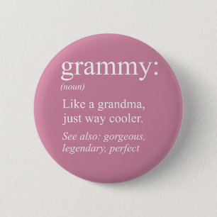 De Definitie van Grammy, Oma, Nana Gift Ronde Button 5,7 Cm