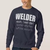 De definitie van het lassen een persoon die u vast trui (Voorkant)