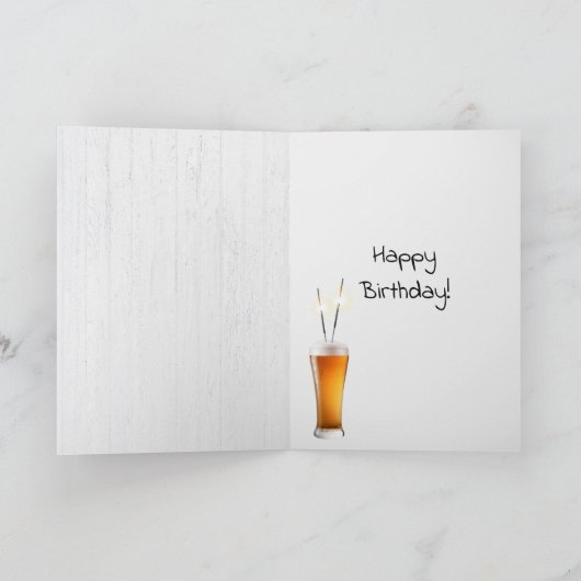 De definitie van het woordenboek van BIER Verjaard Kaart (Binnen)