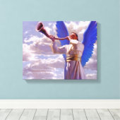 De definitieve Druk van het Canvas van Trumpet Afdruk (Insitu (Houten vloer))