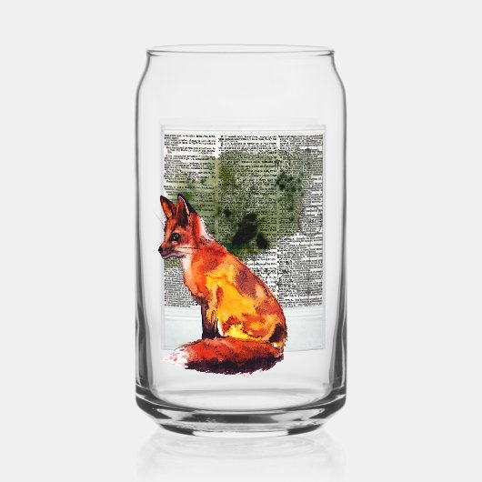 De definitieve Fox Instant Photo Waterverf Blikvorm Glas (Voorkant)