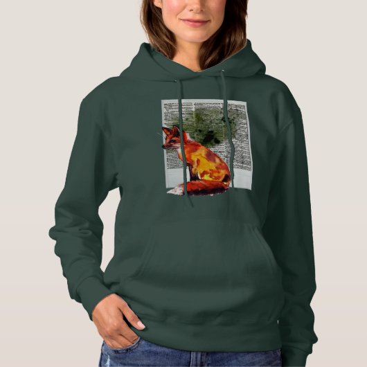 De definitieve Fox Instant Photo Waterverf Hoodie (Voorkant)