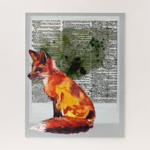 De definitieve Fox Instant Photo Waterverf Legpuzzel