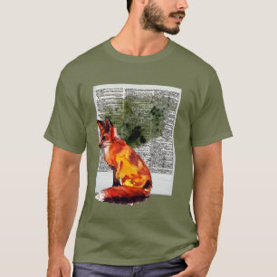 De definitieve Fox Instant Photo Waterverf T-shirt