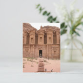 De Deir in Petra Briefkaart (Staand voorkant)