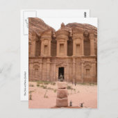 De Deir in Petra Briefkaart (Voorkant / Achterkant)