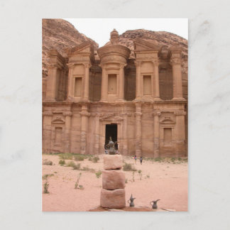 De Deir in Petra Briefkaart