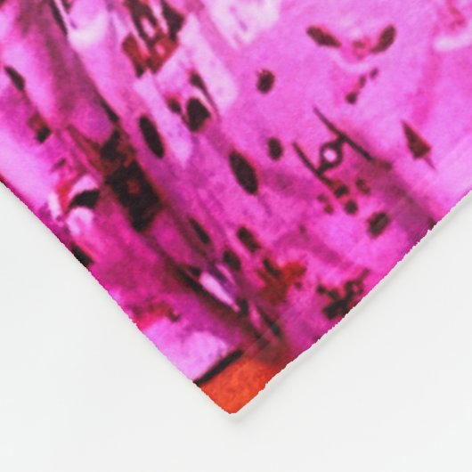 De deken. fleece deken (Hoek)