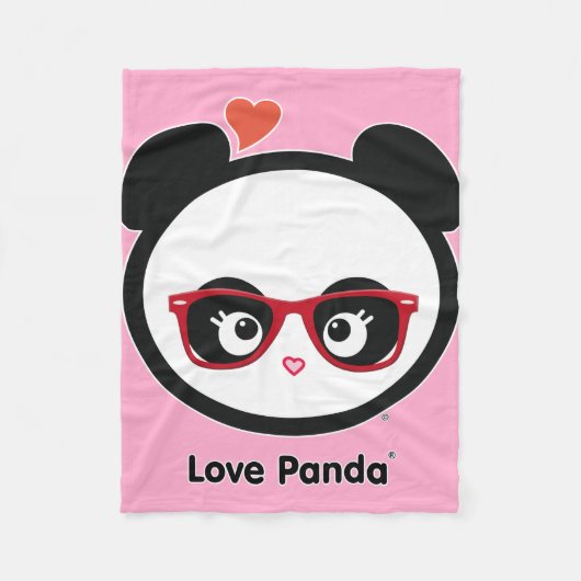 De Deken van de Vacht van Panda® van de liefde (Voorkant)