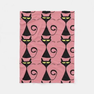 De dekens van de kat, Roze Vacht met zwart kat