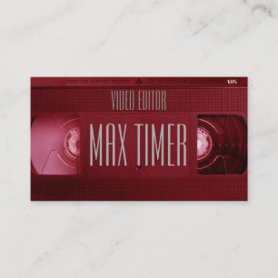 De dekking van de de cassette videoband van VHS Visitekaartje