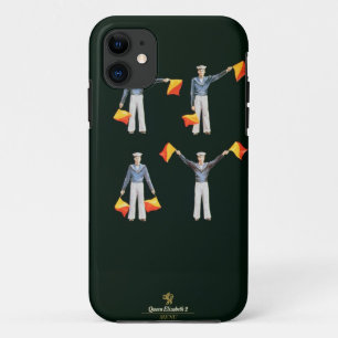 De dekking van het menu van aan boord QE2 (kleuren iPhone 11 Hoesje