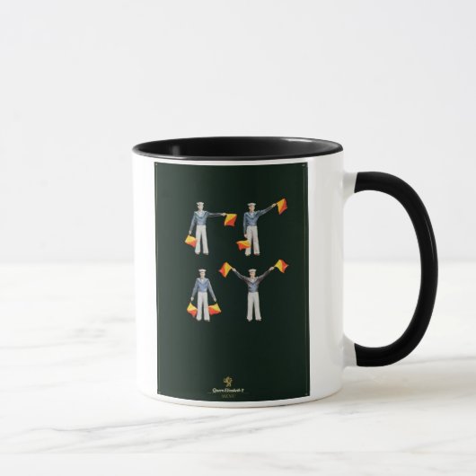 De dekking van het menu van aan boord QE2 (kleuren Mok (Rechts)