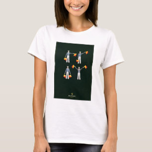 De dekking van het menu van aan boord QE2 (kleuren T-shirt