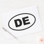 DE Delaware Ovale Sticker (Envelop)