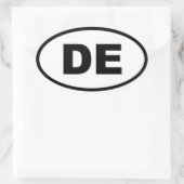 DE Delaware Ovale Sticker (Tas)